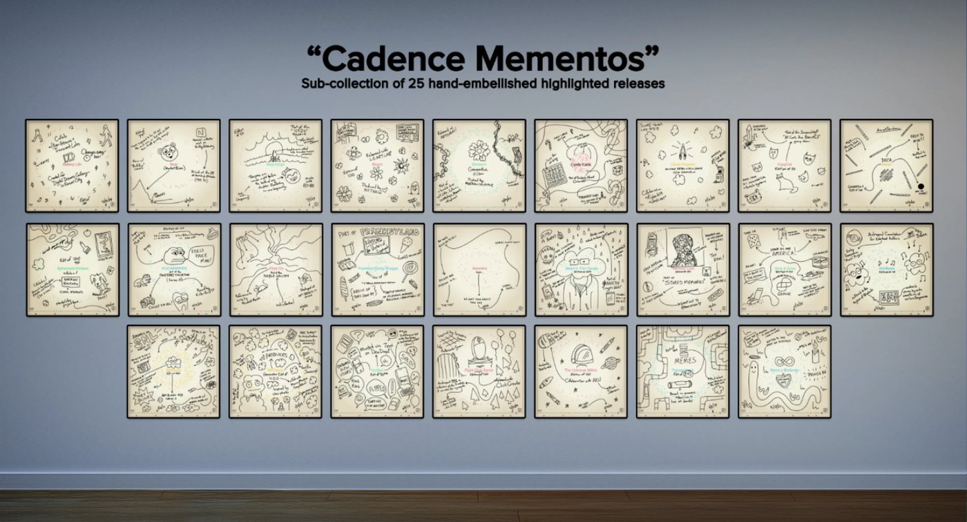 All twenty-five Cadence Mementos